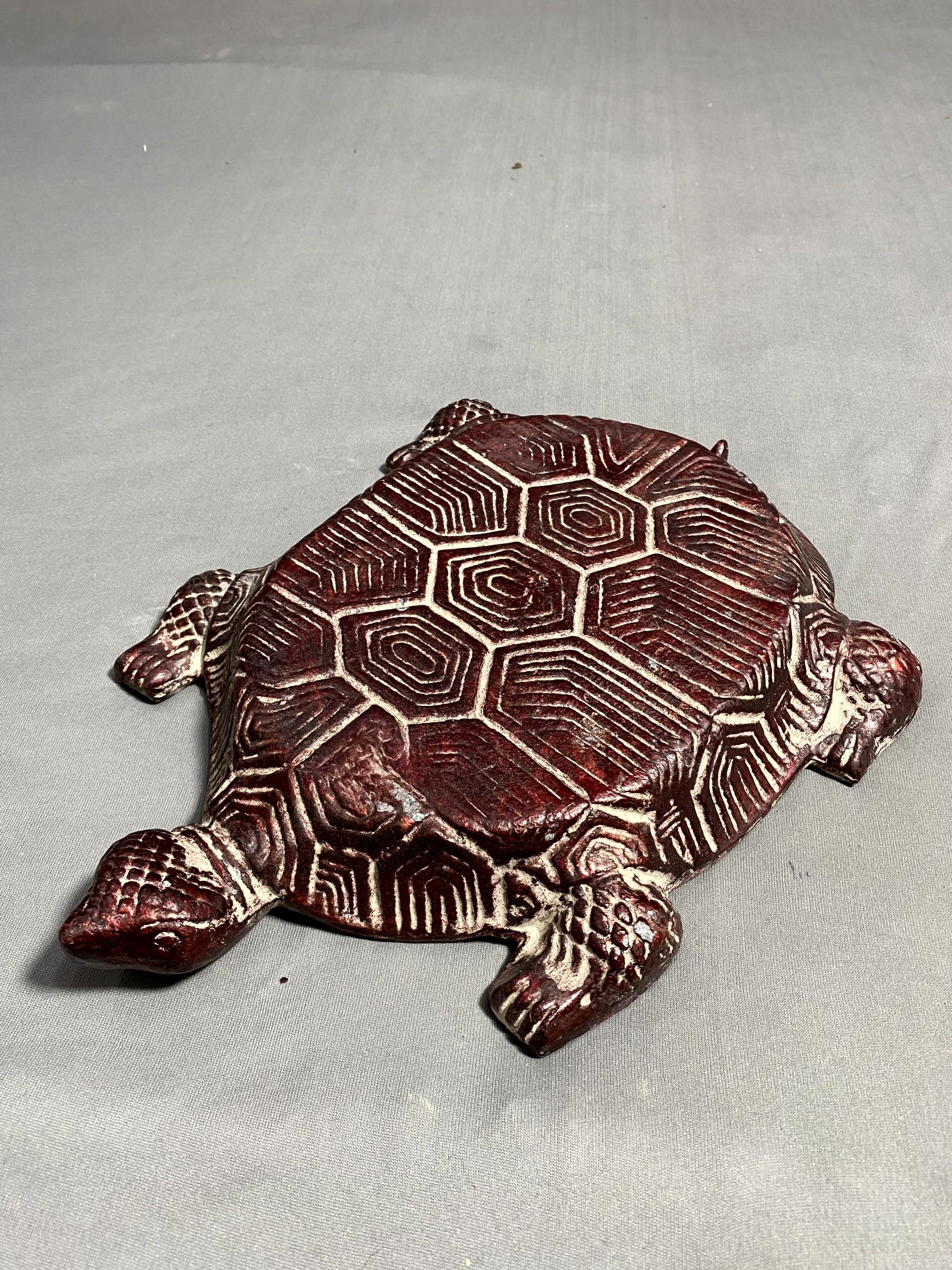 ブロンズ赤亀、庭の装飾、ブロンズ亀像、動物彫刻、亀の置物、手彫り亀