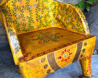 椅子 | 彫刻が施された木製の象 | キングチェア | 高級椅子 | 手作り