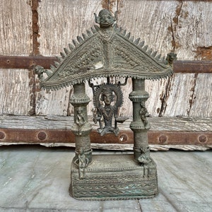 Old Bronze Tribal Man Statue, Dhokra Art, Ebony Figure, Tribal Art, African Art Gift, Traditional Art,Spiritual,Collectible,Bastar Art,Decor