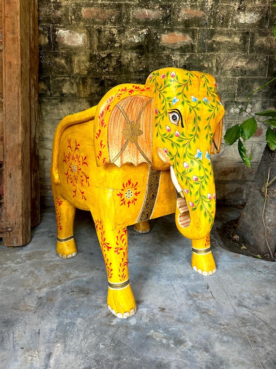 椅子 | 彫刻が施された木製の象 | キングチェア | 高級椅子 | 手作り