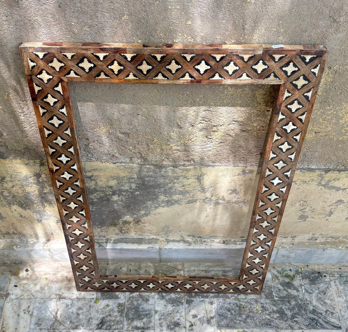 Designer Inlaid Frame, Wooden Bone Inlay Mirror Frame, Living, Office ...