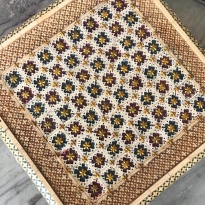 Bone Inlay Traditional Bajot With Drawer, Pooja Chowki,handcrafted ...