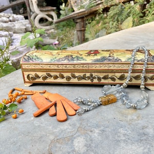 Antike Bone Inlay Box, Mughal Ära Kunstwerk, Aufbewahrungsbox, Bone Intarsien Box, Muttertagsgeschenk, Sammlerstück, Andenken Box, Schmuckbox
