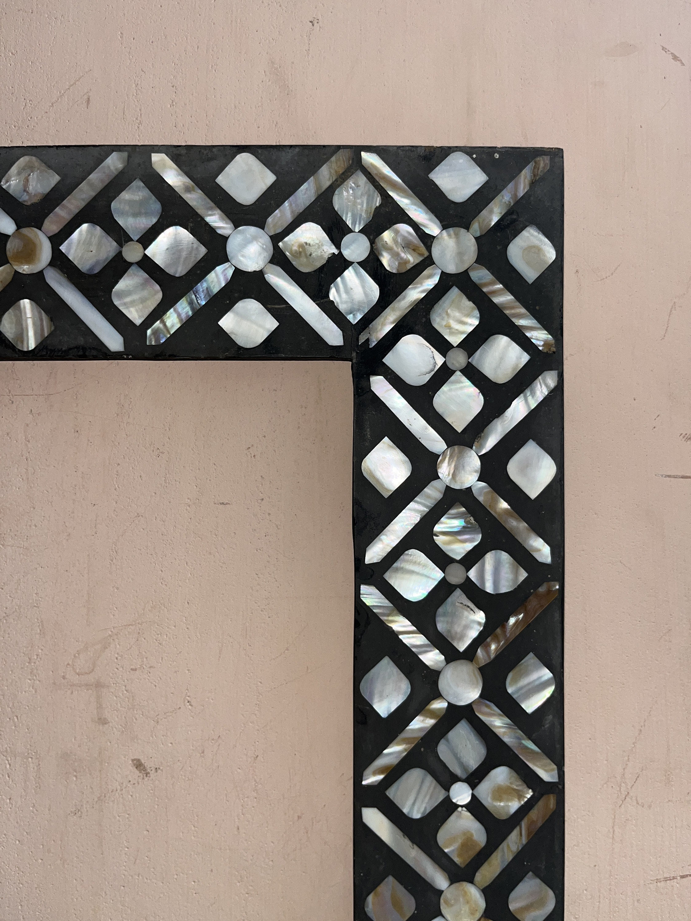 Antique Design Frame, Floral Design Frame, Wooden Bone Inlay Mirror ...