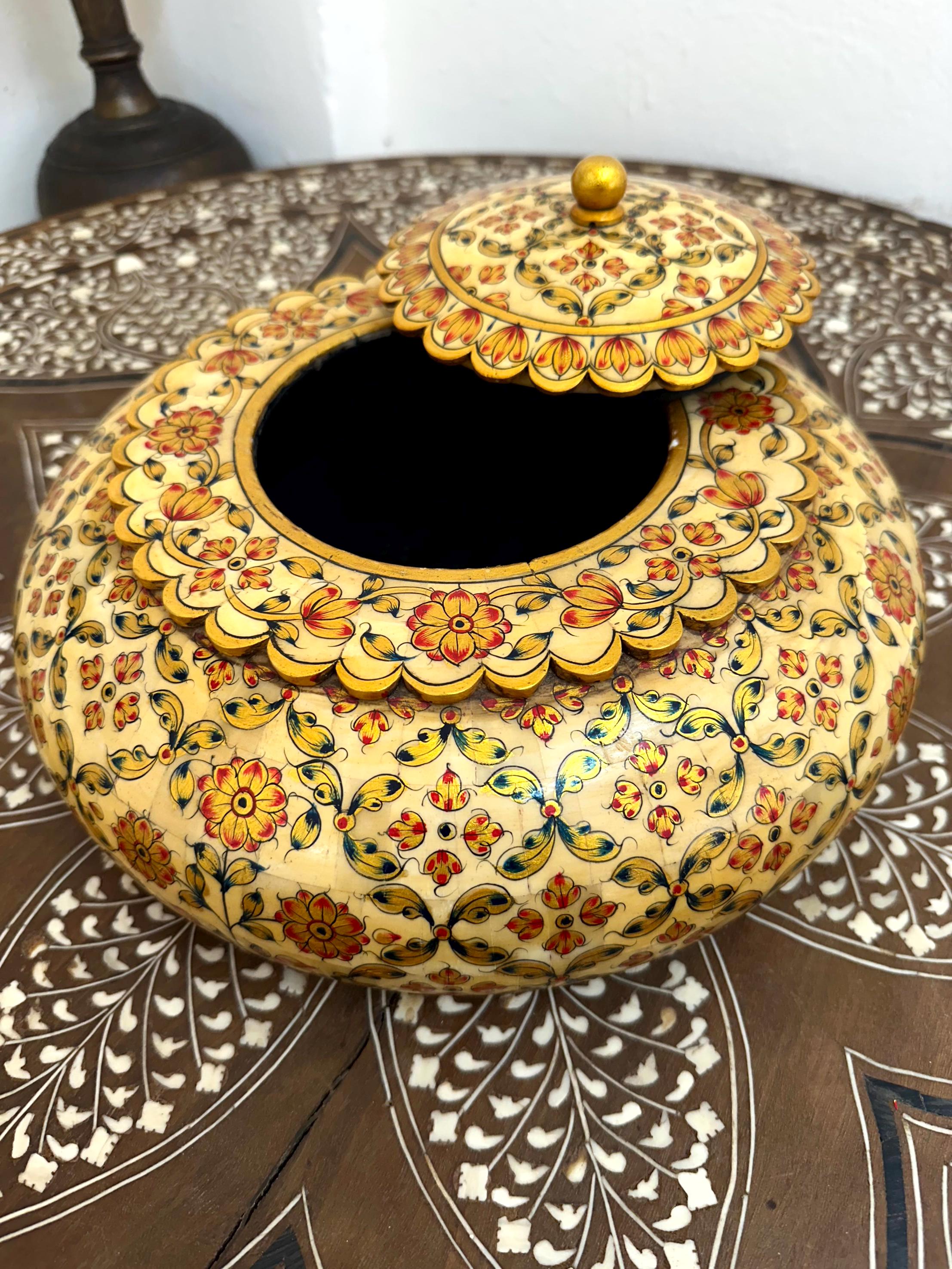 Luxury Camel Bone Beautiful Box, Rajasthani Artwork Bone Inlay Box