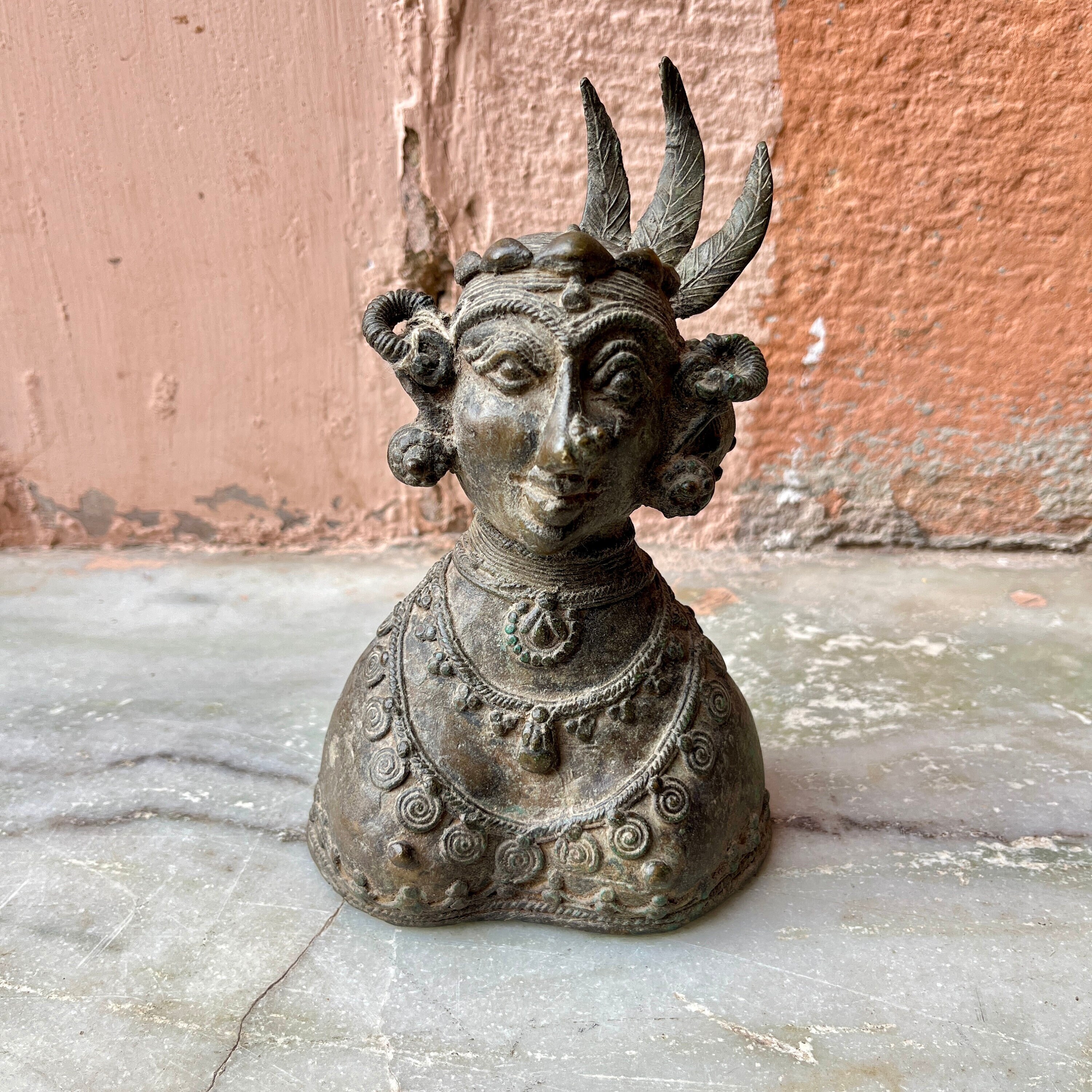 Elegant Tribal Woman Sculptures- Handcrafted Decorative Figurines