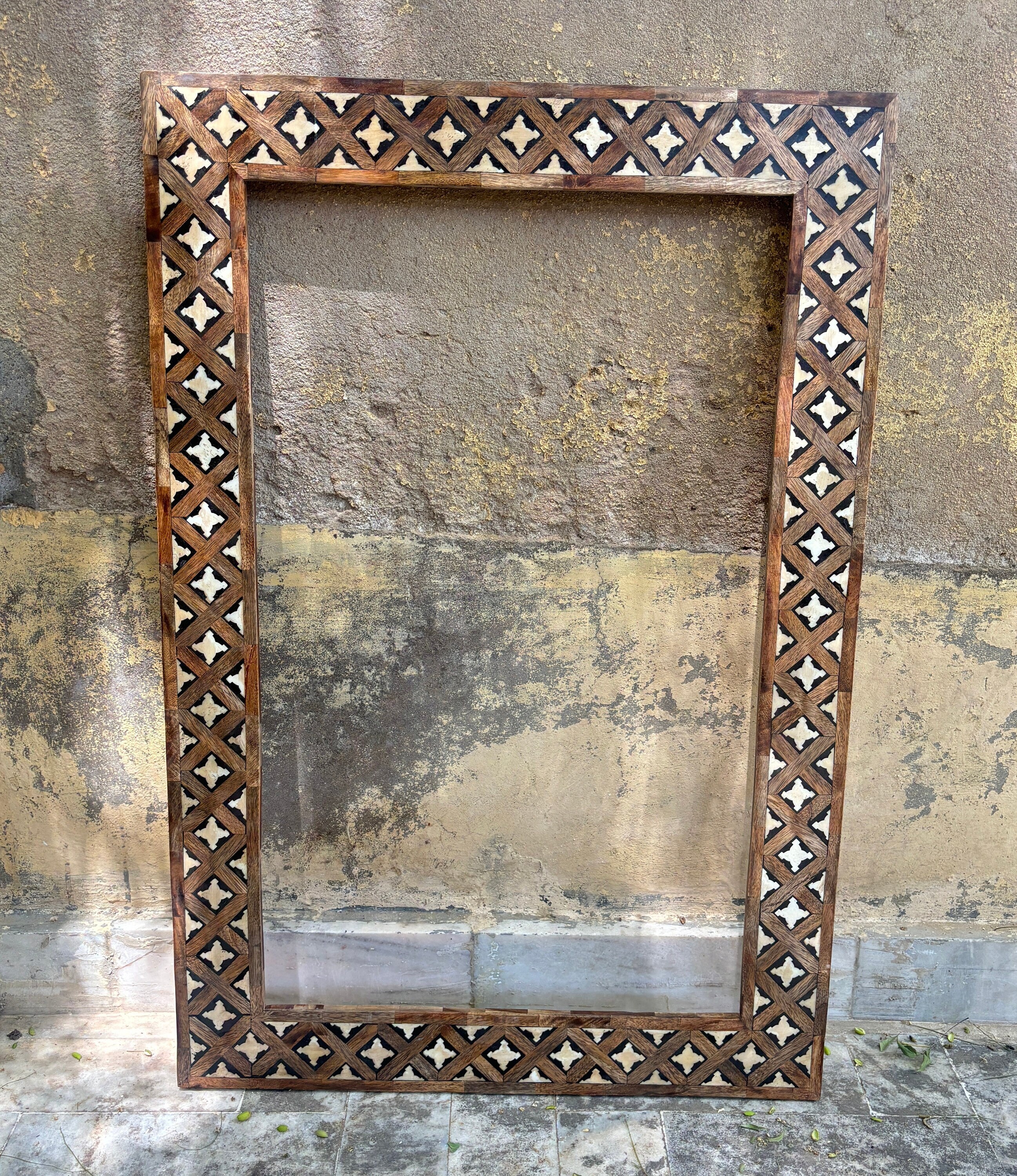 Designer Inlaid Frame, Wooden Bone Inlay Mirror Frame, Living, Office ...