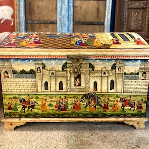 Holzschmuckschatulle, Mughal-Ära Kunstwerk, Knochen-Inlay-Box, Aufbewahrungsbox, Knochen-Intarsien-Box, Muttertagsgeschenk, Sammlerstück, Aufbewahrungsbox, selten