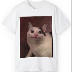 Meme cat graphic tee