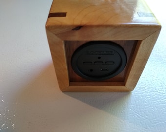 Handcrafted Wood Bluetooth speaker Maple with Walnut accents