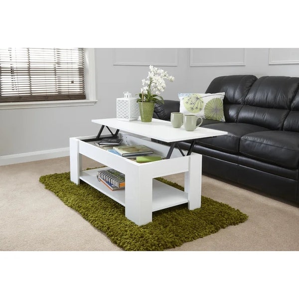 Adrianne Lift Top Extendable Coffee Table with Storage