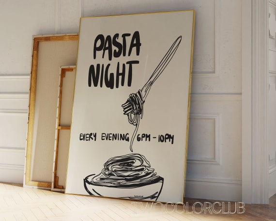 Pasta Night Print Pasta Night Print