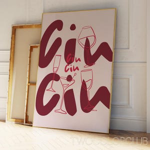 Cin Cin 印刷可能 Cin Cin マティーニ ポスター シャンパン ワイングラス プリント バー カート アートプリント ピンク Cin Cin デジタルプリント