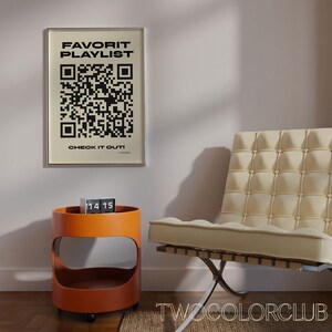 Custom QR Code Playlist Print Digital Download Spotify QR Code Playlist ...