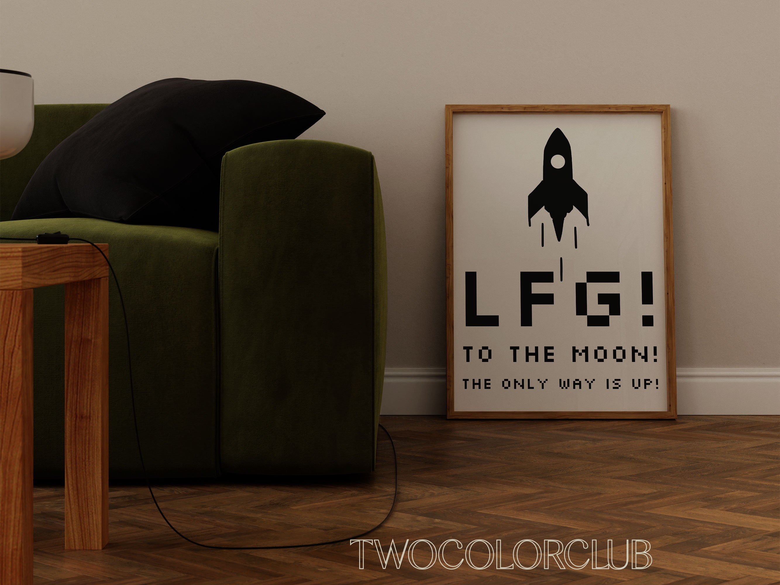 Crypto Rocket LFG Print, Black and White Wall Art (digital Download) - Etsy