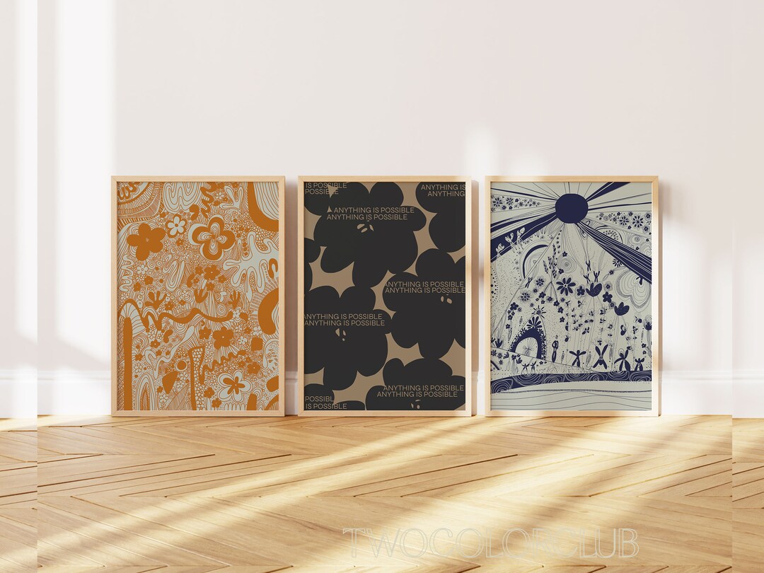 3 Piece Zentangle Affirmation Art Set Download Vertical Set Etsy