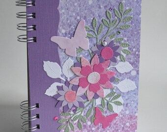 Perpetual diary, calendar of birthdays, holidays, important dates, parma, purple