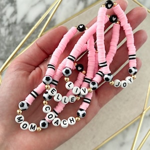 Soccer Team Bracelet Custom Sports Team Bracelet Soccer Team Gift Idea Soccer Lover Gift for Girl Soccer Player Gift Soccer Coach Gift
