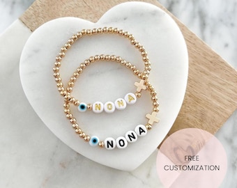 Greek Orthodox Baptism Martyrika Bracelet Cross Gift Godmother Proposal Gift for Godmother Jewelry Personalized Greek Letter Jewelry Women