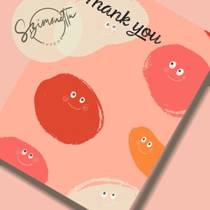 Thank You Postkarte mit braunem Umschlag | Wertschätzung Postkarten | Feier-Karte