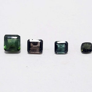 Tourmaline ,3Cartas ,Cushion Cut ,4-6mm ,Natural tourmaline, Brazilian Mines, Deep Color