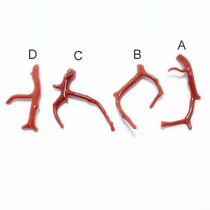Red Coral Stick AAA Natural Italian Coral Smooth Polished Gemstone for Jewelry