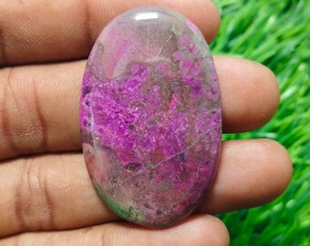 Cobalt Calcite Cabochon Natural Pink Oval Gemstone for Pendent