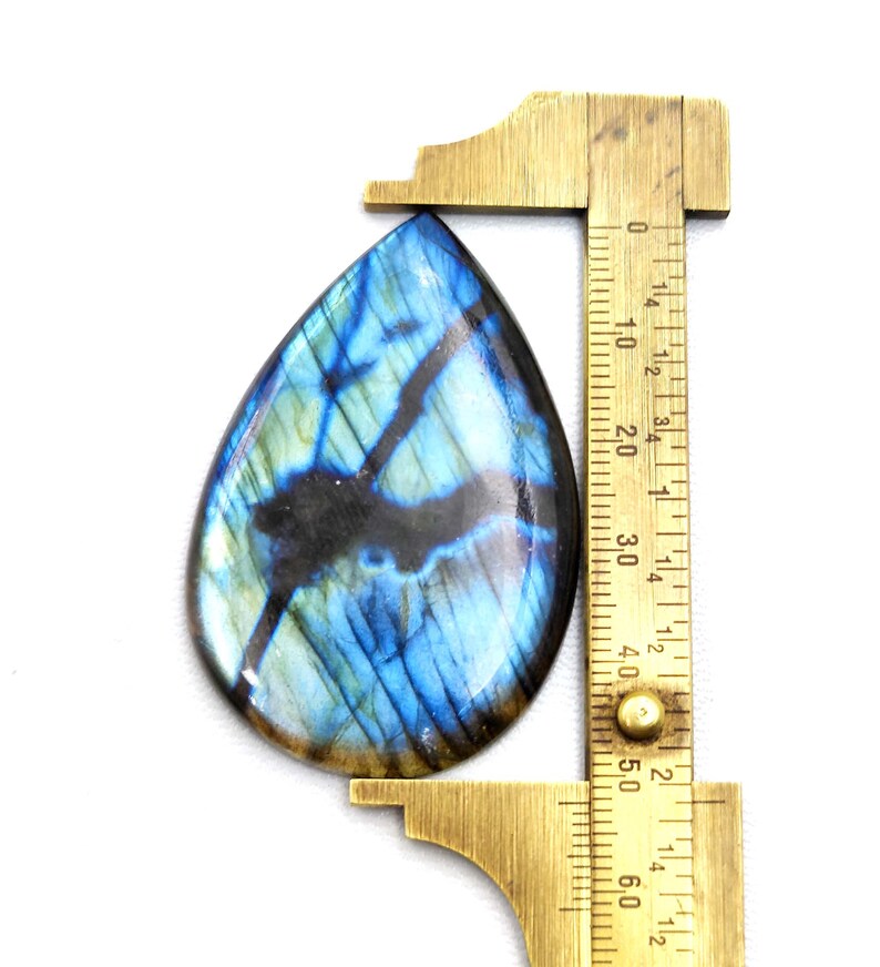 AAA Quality Blue Labradorite Gemstone Wholesale Price Stone Natural Blue Labradorite Cabochons Handmade And hand polished. image 2