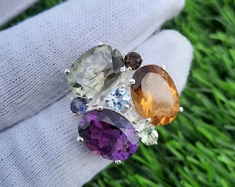 Toi Et Moi Birthstone Ring, Personalized Family Tree Ring