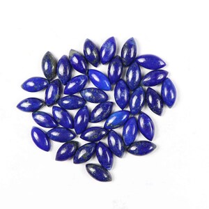 Natural Lapis Lazuli Marquise Shape Cabochon Wholesale Gemstones Lot for Jewelry Making, All Sizes Available
