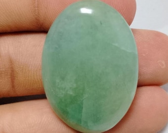 Natural Aquamarine Cabochon, Healing Crystal, Gemstone Pendant