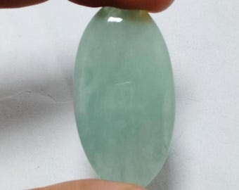 Natural Aquamarine Cabochon, Healing Crystal, Gemstone Pendant