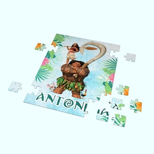 Moana luxury Puzzle | with Name - 30pcs | 7.5x9.5in