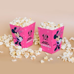 Minnie | Fête de luxe | Boîte à pop-corn | x12