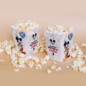 Mickey | Luxury Party | Popcorn box | x 12