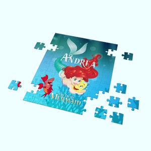 Little mermaid luxury Puzzle | with Name - 30pcs | 7.5x9.5in