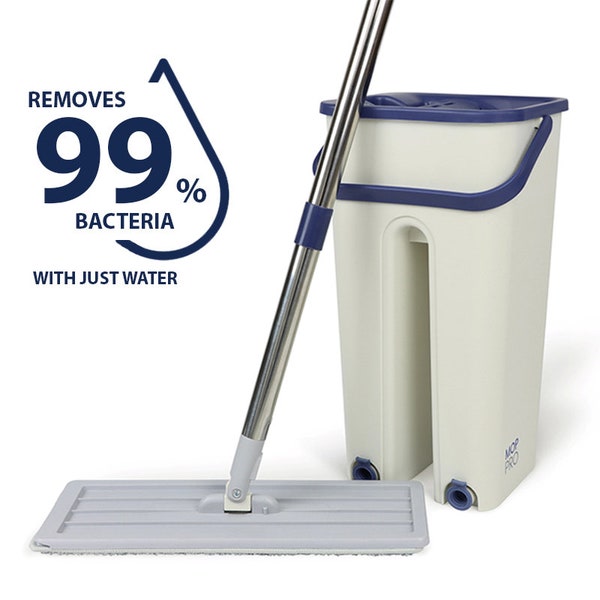 Mop PRO Multi-Functional Wash & Dry Mop and Bucket Set Flat Squeeze 360 + Pads