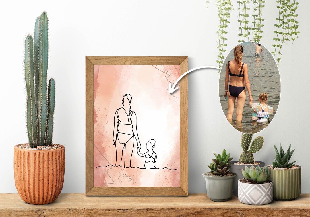 Personalized Couple Poster, Personalized Portrait, Drawing From a Photo ...