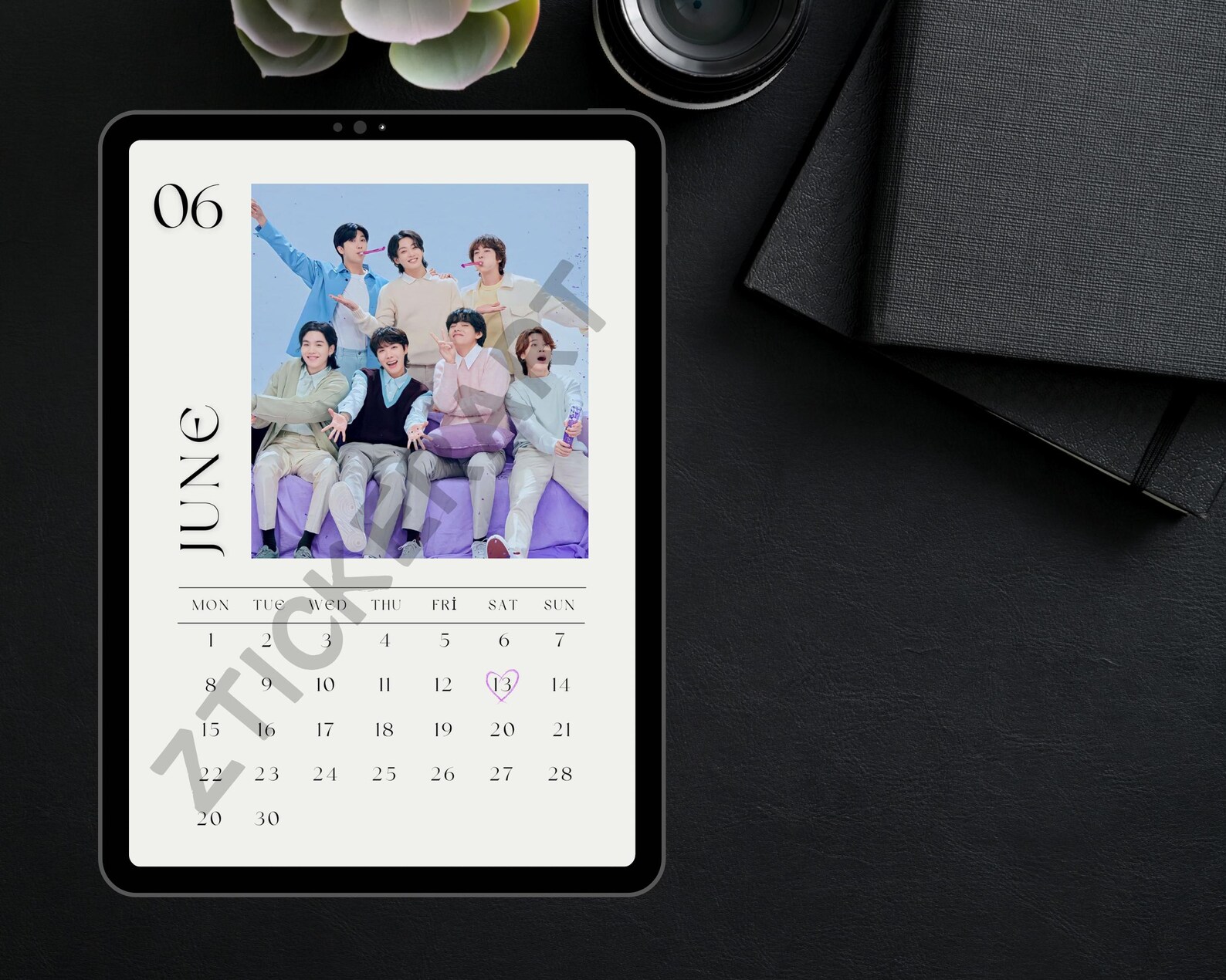 Daily Notes Bts Design BTS Calendar | Bts 2026 Calendar | Bts Planner | Bts Calendar | Bts ...