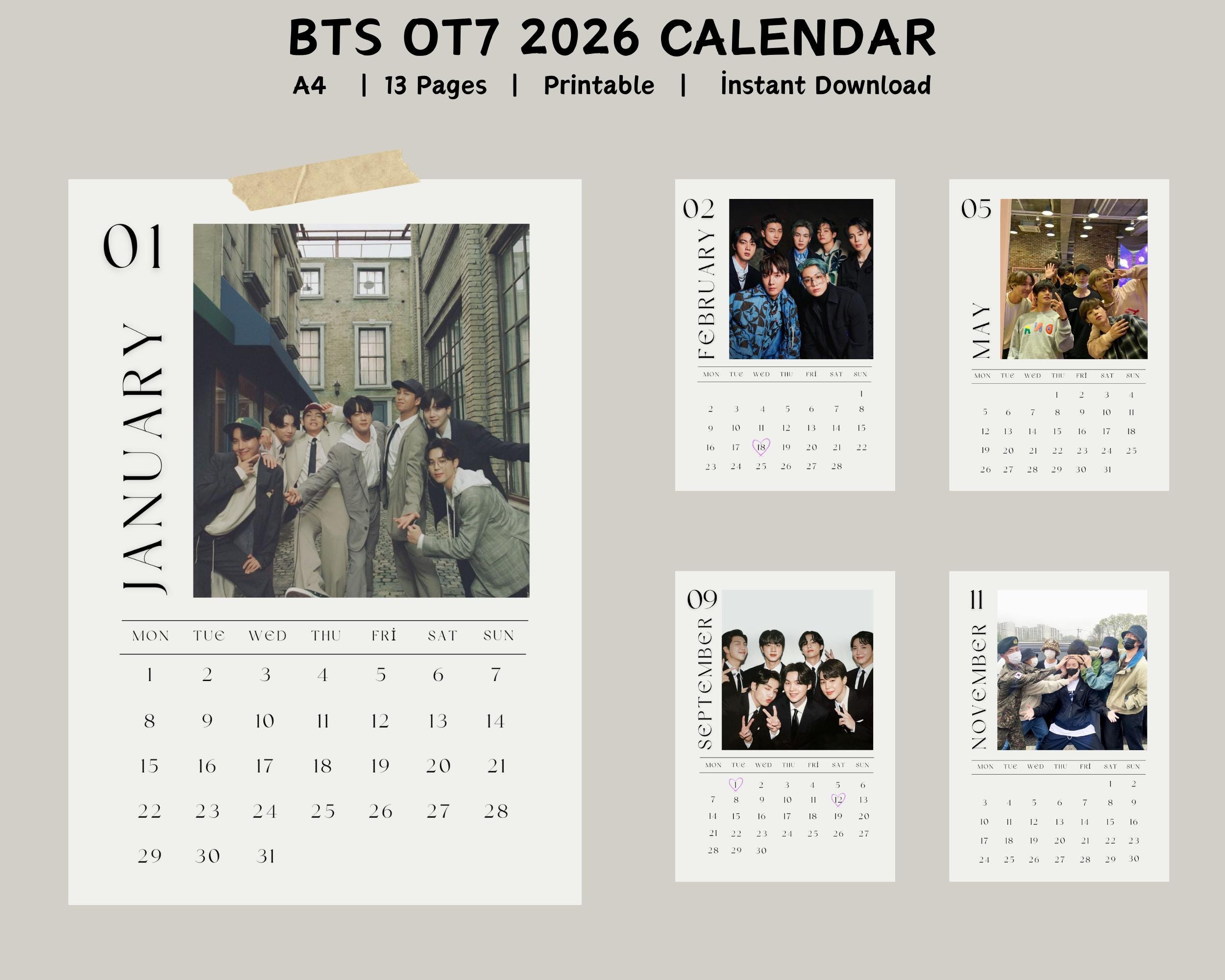 Bts calendar - Etsy 日本