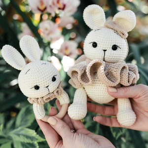 Easter Amigurumi Bunny Baby Set, Bunny Toy, Organic Baby Set, Cow Amigurumi baby set, Newborn Toy, Bunny baby set