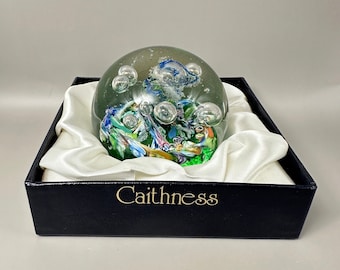 Vintage Caithness “Myriad” Glass Paperweight