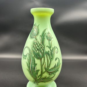 Beautiful Victorian Opaline Glass Vase