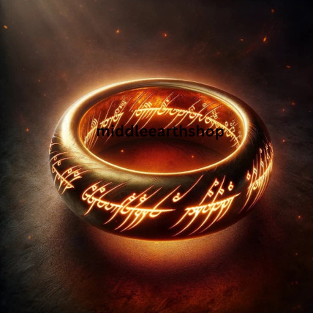 One Ring Digital Art Lord of the Rings Inspired High-resolution Design ...