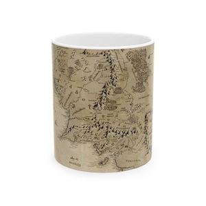 Mittelerde Karte Keramikbecher , (11oz, 15oz)