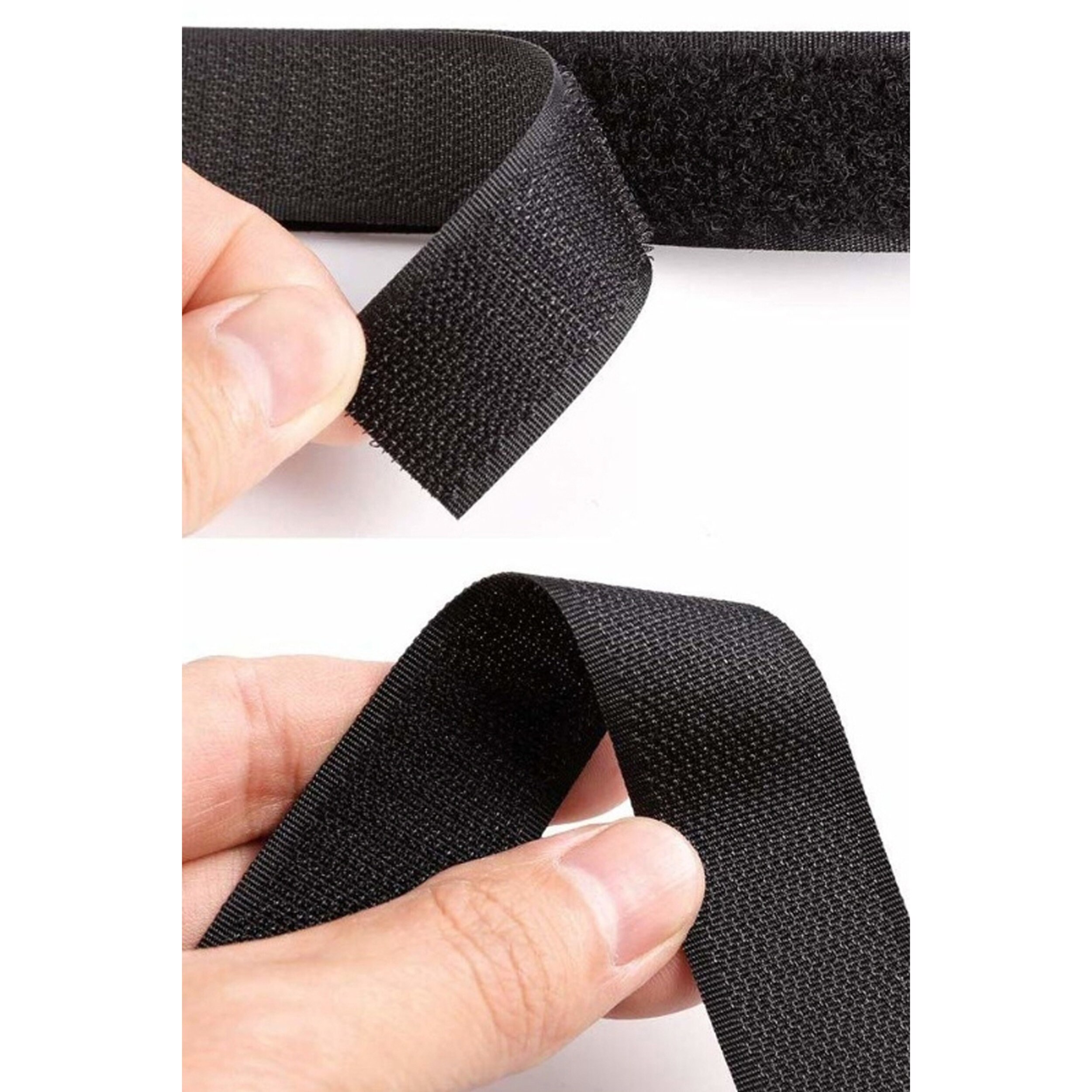 Sewon Hook and Loop Fastening Tape Black or White Sew on Hook and Loop