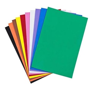 10 PCS Foam Sheets Crafts 9X12 Inch 10 Colors 2Mm Eva Color Craft Foam Paper for Crafts Project Preschoolers Classroom Scrapbooking DIY
