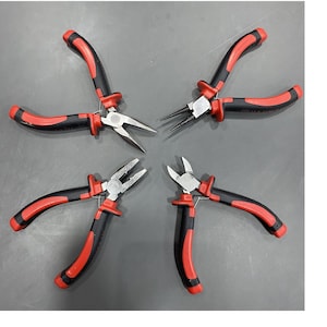 4 PCS Jewelry Making Pliers Tool Sets Needle Nose Pliers Round Nose Plier Small Handmade Accessories Mini Locking Plier Bent Nose Pliers