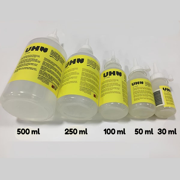 UHN Adhesive Liquid Silicone Glue Bottle Squeeze Plastic Bottle Cold Silicon Rubber Glue Performance Adhesive 30ML 50ML 100ML 250ML 500ML