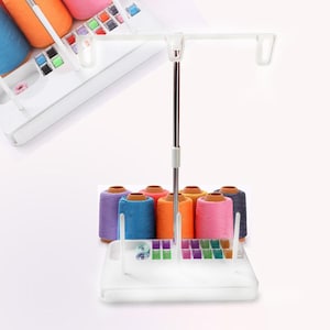 Yarn Holder Stand Knitting and Crochet Supplies Organizer Revolving Yarn Ball Holder Yarn Storage Holder Yarn Spinner Wooden Wool Holder